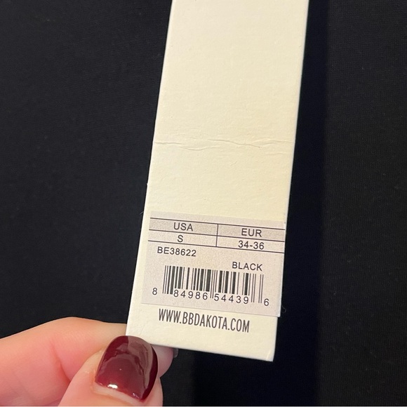 BB DAKOTA - Black Bodycon Sheath Dress with Sheer Mesh Panels - Size Small - New - Picture 8 of 16